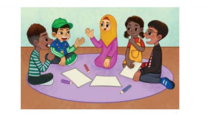 ilustrasi musyawarah - Gambar 2.7 Musyawarah adalah cara untuk mendapatkan keputusan yang adil
melalui kesepakatan bersama.