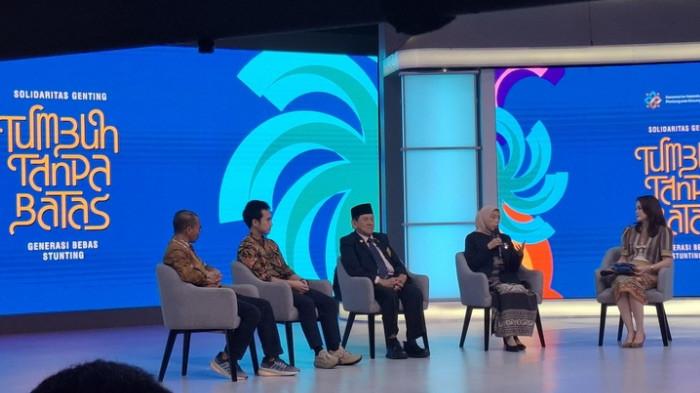 GENERASI BEBAS STUNTING - Menteri Kependudukan dan Pembangunan Keluarga (Mendukbangga)/Kepala BKKBN Dr. Wihaji, S.Ag., M.Pd, saat memberikan sambutan pada  Talk Show Solidaritas GENTING “Tumbuh Tanpa Batas”, Rabu (15/10/2025). Talk show ini membahas soal sinergi lintas kolaborasi dalam mencegah stunting di Indonesia.