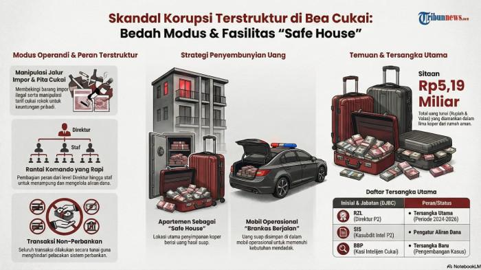 Grafis Korupsi di Bea Cukai OK