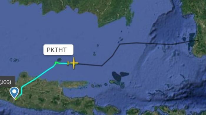 HILANG KONTAK- Pesawat ATR 400 milik Indonesia Air Transport rute Yogyakarta-Makassar dilaporkan hilang kontak saat melintasi Wilyah Leang Leang Kabupaten Maros, Sulawesi Selatan