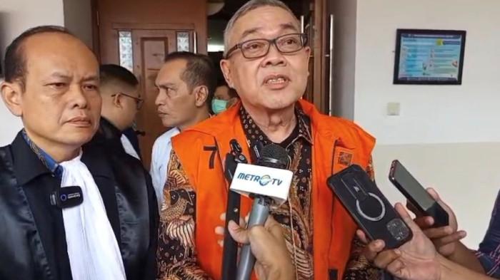 KORUPSI LNG - Terdakwa kasus dugaan korupsi pengadaan liquefied natural gas (LNG) Hari Karyuliarto di PN Tipikor Jakarta Pusat, Senin (9/3/2026).