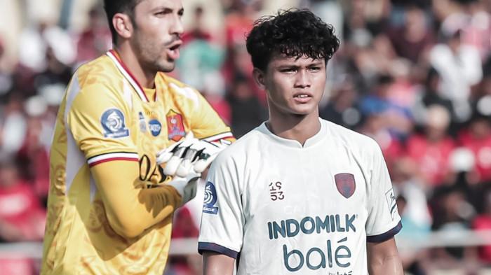 HOKKY CARAKA - Striker Timnas U23 Indonesia, Hokky Caraka, dalam penampilan memperkuat Persita Tangerang pada laga menghadapi Persijap Jepara di pekan ke-6 kompetisi Super League 2025/2026, Minggu (21/9/2025). (Instagram Persita - 21/9/2025)