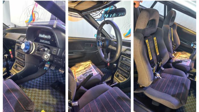 INTERIORNYA - Tampilan interior hatchback Honda Civic Nouva EF9 'AeroFlux' hasil restorasi dan modifikasi ekstrem garapan Freeflow.66 saat ditampilkan di pameran Indonesia Diecast Expo (IDEXII) 2025 di ICE BSD, Tangerang, Sabtu dan Minggu, 25-26 Oktober 2025.