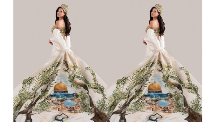 PARADE FOTO Nadeen Ayoub Wakili Palestina di Kontes Miss Universe 2025 dengan Busana Memukau