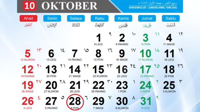 Tanggal 28 Oktober 2025 Memperingati Hari Apa? Ada Hari Sumpah Pemuda dan 3 Peringatan Penting