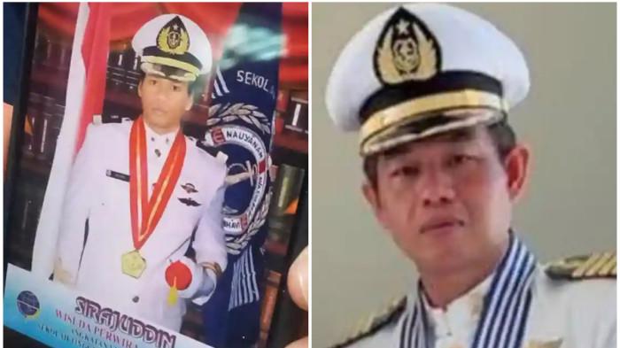 KAPAL MELEDAK - (Kanan) Capt Miswar nakhoda kapal Musaffah 2 yang kecelakaan di perairan Selat Hormuz, Jumat pekan lalu dan (Kiri) Sirajuddin salah satu pelaut asal Indonesia yang belum ditemukan atas insiden meledaknya kapal Mussafah di Selat Hormuz.