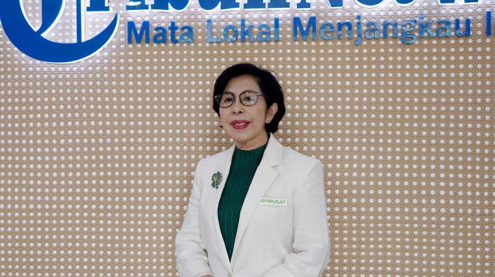 PENYAKIT TUBERKULOSIS - Ketua Umum Perkumpulan Pemberantasan Tuberkulosis Indonesia (PPTI), Ir. Yani Yuhani Panigoro, MM, saat podcast di Studio Tribunnews, Jakarta, Rabu (20/5/2026). Dia mengungkap perjuangan para kader TBC yang rela bergerak dari rumah ke rumah demi memastikan pasien minum obat selama 6 bulan tanpa putus. TRIBUNNEWS/LUTFI AKHMAL