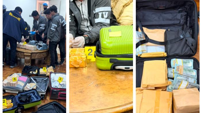 PENGGELEDAHAN - Polri kembali menemukan brangkas tersembunyi saat menggeledah sebuah rumah di kawasan Sentul, Bogor, Jawa Barat soal kasus dugaan korupsi dan TPPU dalam perkara PLN Batu Bara hingga Asabri pada Rabu (8/7/2026).