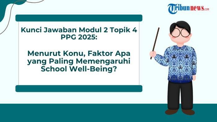 Kunci Jawaban Modul 2 Topik 4 PPG 2025: Faktor Apa yang Paling Memengaruhi School Well-Being?