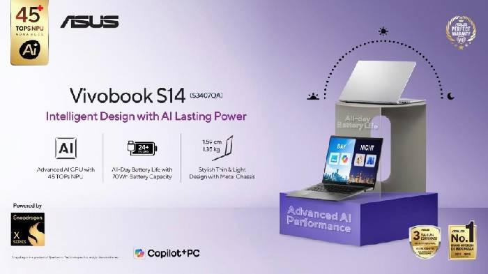 LAPTOP AI TIPIS - ASUS Vivobook S14 (S3407QA) menjadi salah satu opsi yang patut dipertimbangkan di tahun 2026.