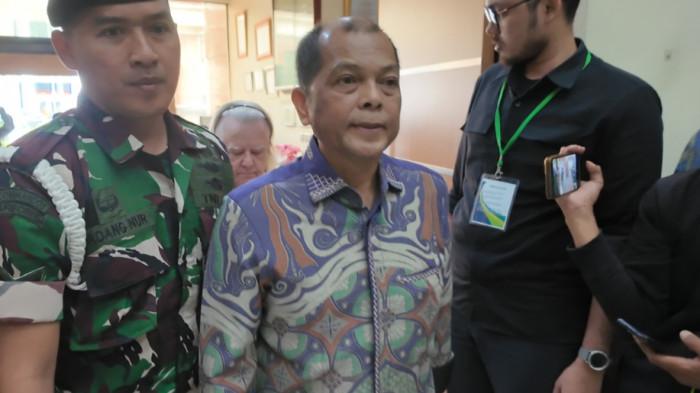 SATELIT KEMHAN RI - Pengadilan Militer II-08 Jakarta menggelar sidang perdana dengan agenda pembacaan dakwaan terhadap terdakwa Laksamana Muda (Purn) TNI Leonardi yang juga Kabaranahan Kemhan RI saat itu dalam perkara dugaan korupsi proyek pengadaan satelit slot orbit 123 derajat Bujur Timur di Kementerian Pertahanan RI periode 2012–2021, Selasa (31/3/2026).