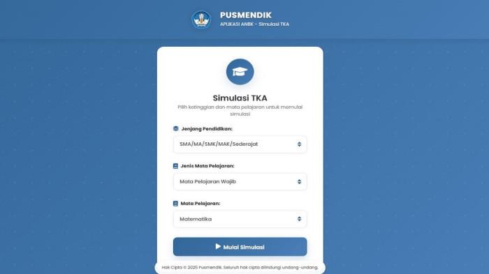 Link Simulasi TKA Gratis untuk Siswa, Ini Cara Aksesnya