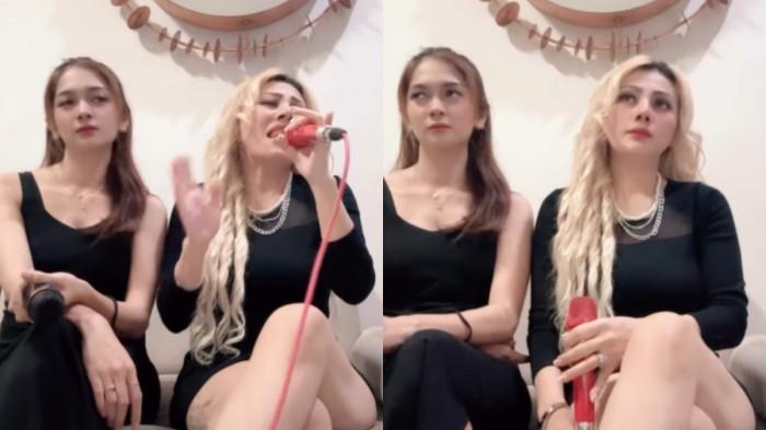 KARAOUKE - Lindi Fitriyana dan Febby Carol, kakak Virgoun, karaoke bareng nyanyi lagu 