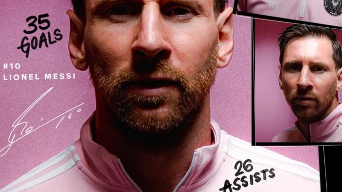 PROMOSI - Pihak MLS memajang foto Lionel Messi sebagai salah satu media promosi untuk laga final Piala MLS 2025 antara Inter Miami vs Vancouver Whitecaps yang digelar Minggu (7/12/2025) di Chase Stadium.