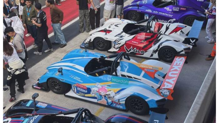 Livery mobil balap di Mandalika