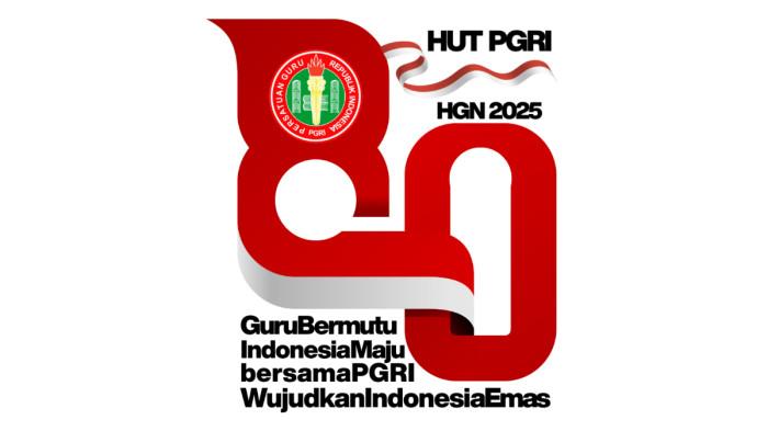Logo HUT ke-80 PGRI