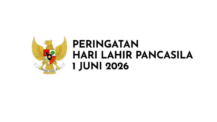 LOGO HARLAH PANCASILA - Foto ini diambil dari laman https://harlahpancasila.bpip.go.id/ pada Sabtu (30/5/2026) yang menampilkan tentang Logo Hari Lahir Pancasila. BPIP telah menerbitkan pedoman resmi yang memuat tema, logo, serta tata pelaksanaan upacara peringatan Hari Lahir Pancasila Tahun 2026. 