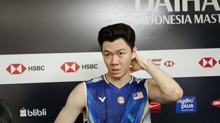 MENANG DI ISTORA - Lee Zii Jia memberikan keterangan kepada media usai meraih kemenangan pada babak pertama Indonesia Masters 2026 di Istora Senayan, Jakarta, Rabu (21/1/2026). 