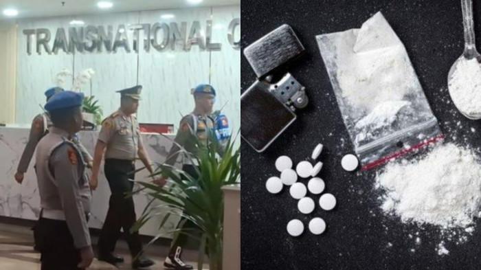 KAPOLRES TERLIBAT NARKOBA - Mantan Kapolres Bima Kota AKBP Didik Putra Kuncoro (kiri) saat hendak menjalani sidang etik terkait kasus penyalahgunaan narkotika di Gedung TNCC, Mabes Polri, Jakarta, Kamis (19/2/2026), dan ilustrasi narkoba (kanan). 