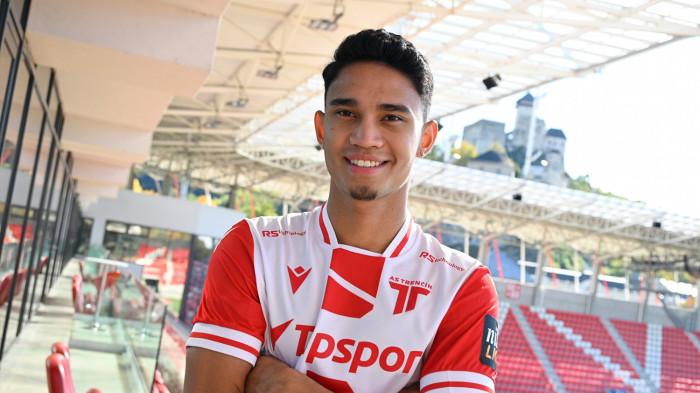 ABROAD MARSELINO - Pemain Timnas Indonesia, Marselino Ferdinan, ketika diperkenalkan klub asal Slovakia, AS Trencin pada Senin (13/10/2025). (Website Trencin - 14/10/2025)