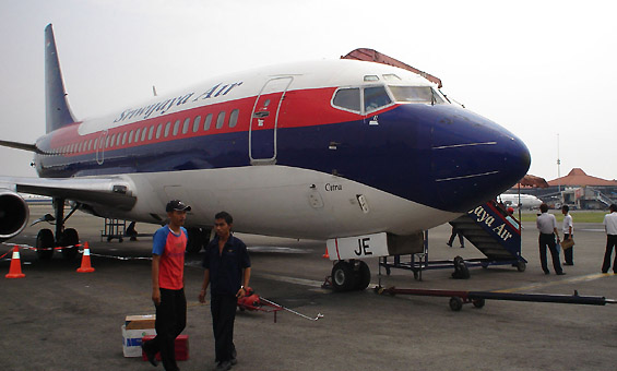 Sriwijaya Air Tergelincir di Bandara Supadio Pontianak