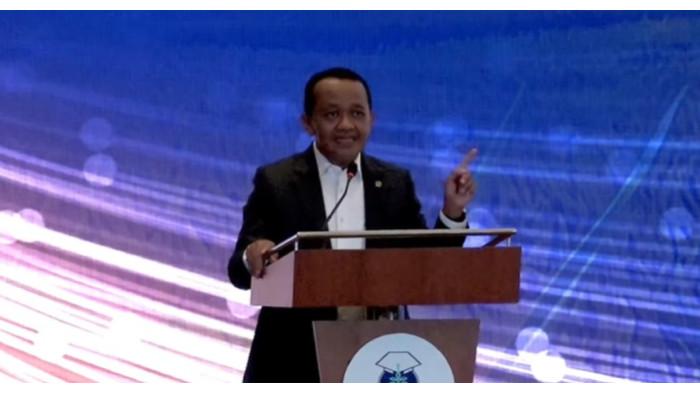 FORUM ALUMNI - Menteri ESDM Bahlil Lahadalia berpidato dalam forum “Sinergi Alumni IPB untuk Bangsa” di Hotel Borobudur, Jakarta, Sabtu, (2/5/2026).