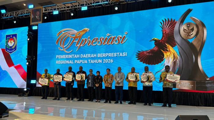 PENURUNAN KEMISKINAN STUNTING - Mimika, Jayapura dan Biak Numfor Raih Kabupaten/Kota Terbaik Peanggulangan Kemiskinan dan Penurunan Stunting