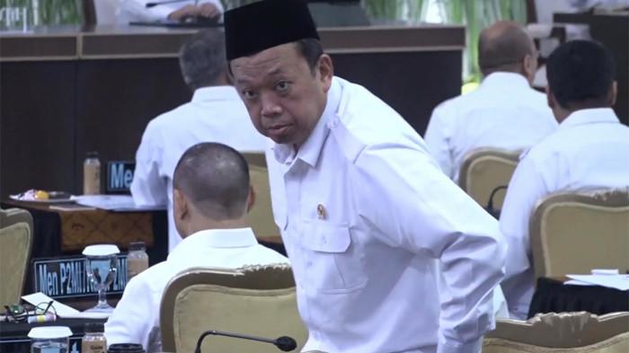 NUSRON HADIRI RAPAT - Menteri Agraria dan Tata Ruang/Kepala Badan Pertanahan Nasional (ATR/BPN) Nusron Wahid dalam acara Sidang Kabinet Paripurna (SKP) di halaman tengah Kompleks Istana Kepresidenan Jakarta, Rabu (21/10/2026).