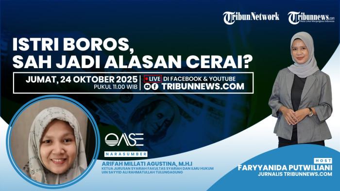 Talkshow OASE Jumat, 24 Oktober 2025: Istri Boros, Sah Jadi Alasan Cerai?