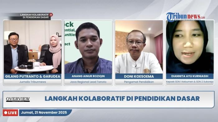 TANOTO FOUNDATION - Program Overview Tribunnews Jumat (21/11/2025), bertema Langkah Kolaboratif Akselerasi Literasi-Numerasi di Pendidikan Dasar.