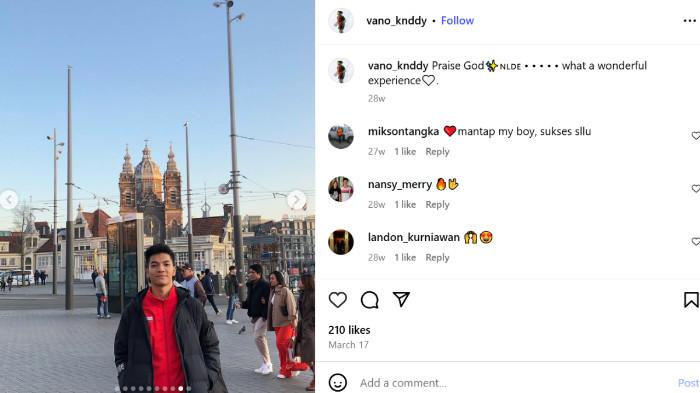 PARTNER BARU GLORIA - Tangkap layar Instagram @vano_knddy yang diambil Minggu (5/10/2025), memperlihatkan sosok Aquino Evano Keneddy Tangka yang menjadi tandem baru Gloria Emanuelle Widjaja di sektor ganda campuran.