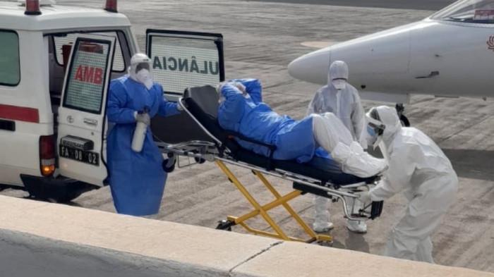 PASIEN HANTAVIRUS DIEVAKUASI - Tiga pasien suspek dari kapal MV Hondius dievakuasi pada Rabu pagi waktu setempat (6/5/2026) menuju Belanda.