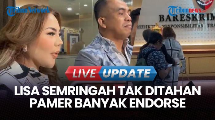 PENCEMARAN NAMA BAIK - Selebgram Lisa Mariana, ditemui usai menjalankan pemeriksaan sebagai tersangka di Bareskrim Polri, Jumat (24/10/2025). Dia diperiksa dalam kasus pencemaran nama baik mantan Gubernur Jawa Barat, Ridwan Kamil.