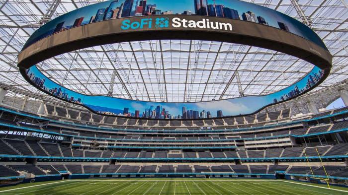 PROFIL STADION SOFI - Penampakan Stadion SoFi yang terletak di California, Los Angeles, Amerika Serikat, yang akan menjadi salah satu venue Piala Dunia 2026 pada 11 Juni hingga 19 Juli mendatang.