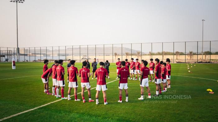 Para pemain Timnas U17 Indonesia sedang menjalani pemusatan latihan (TC) di Dubai