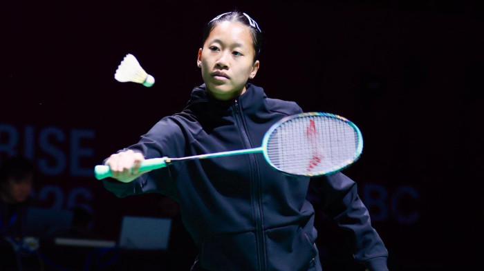 ADAPTASI CUACA - Pebulutangkis tunggal putri andalan Indonesia, Putri Kusuma Wardani saat menjalani latihan untuk adaptasi cuaca jelang tampil pada  ajang India Open 2026 yang bergulir di Indira Gandhi Indoor Stadium, New Delhi. pada 13-18 Januari 2026.
