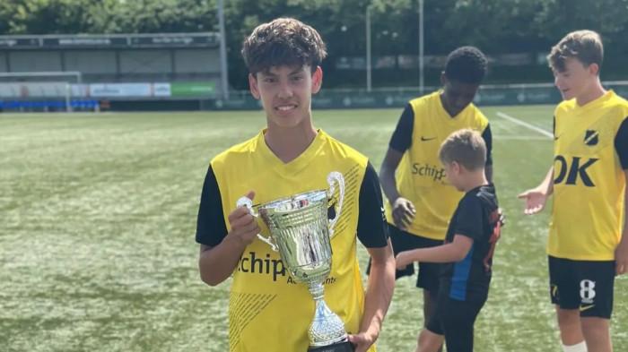 PEMAIN DIASPORA - Pemain diaspora Timnas U17 Indonesia, Noha Pohan Simangunsong saat membela NAC Breda U16 di Belanda. Noha menjadi bagian dari skuad Timnas U17 Indonesia asuhan Nova Arianto untuk Piala Kemerdekaan 2025.