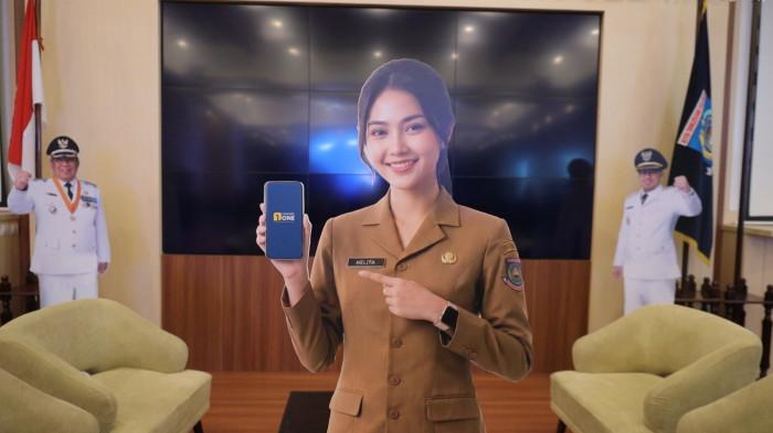 ASISTEN DIGITAL HELITA - Visualisasi HELITA, asisten digital berbasis kecerdasan buatan (Artificial Intelligence) dalam platform Tangsel One milik Pemerintah Kota Tangerang Selatan di Ruang Blandongan Balai Kota Tangsel, Kamis (30/4/2026). Karakter AI Agent ini bersiaga selama 24 jam penuh untuk memandu kebutuhan layanan publik dan administrasi warga cukup melalui obrolan WhatsApp. (Dok. tangerangselatankota.go.id).