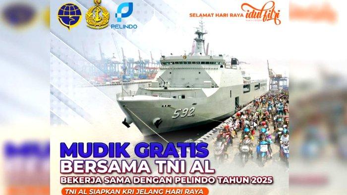 Mudik Gratis TNI AL 2025 via KRI Dibuka, Penumpang Boleh Bawa Motor, Cek Syarat dan Cara Daftarnya