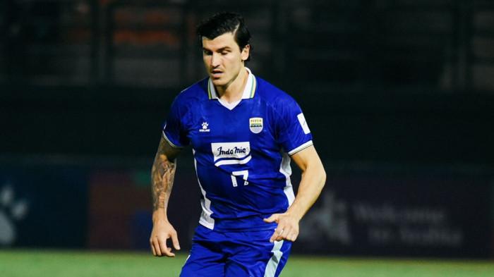 Penyerang Persib Bandung, Sergio Castel melakukan debut melawan Ratchaburi