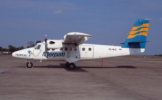 Pesawat Merpati Jatuh di Sorong