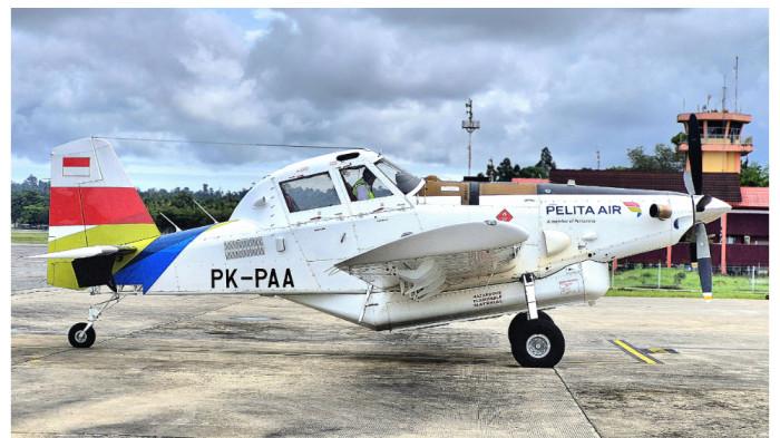 PELITA AIR - Pesawat kargo Pelita Air yang jatuh di Nunukan Kalimantan Utara adalah Air Tractor AT-802 dengan registrasi PK-PAA.