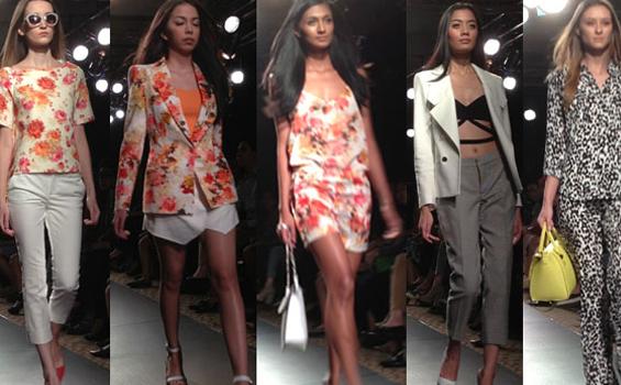 Busana Bercorak Floral dan Bulu Binatang di Plaza Indonesia Fashion Week