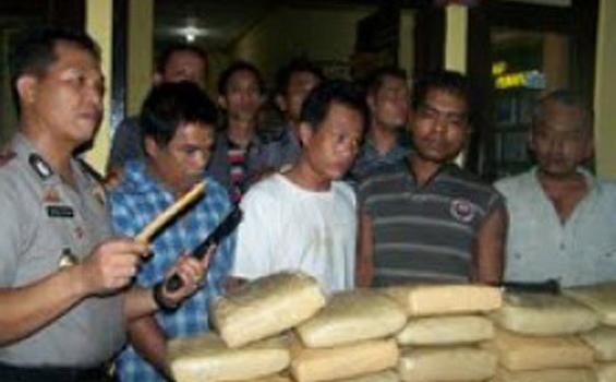 Polsek Pemayung Gagalkan Transaksi 40 Kg Ganja