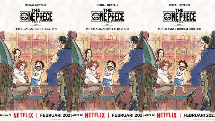 THE ONE PIECE - Poster The One Piece yang diunggah pada Rabu (6/5/2026), The One Piece adalah animasi garapan WIT Studio yang baru dirilis memperlihatkan momen di Desa Windmill, tempat sang protagonis cerita, Monkey D Luffy, menghabiskan masa kecilnya.