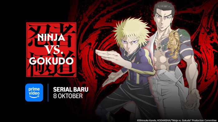 SERIAL PRIME VIDEO - Poster Serial Ninja Vs. Gokudo yang dirilis Prime Video diunduh dari rilis Rabu (8/10/2025).