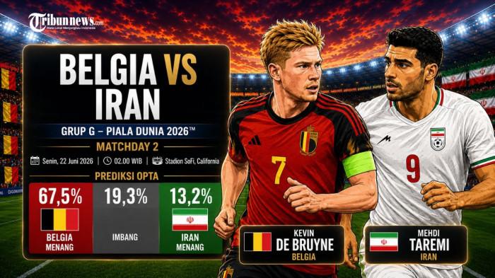 Prediksi Skor Belgia vs Iran: Tiga Poin Krusial Demi Jaga Asa Lolos ke Babak Gugur