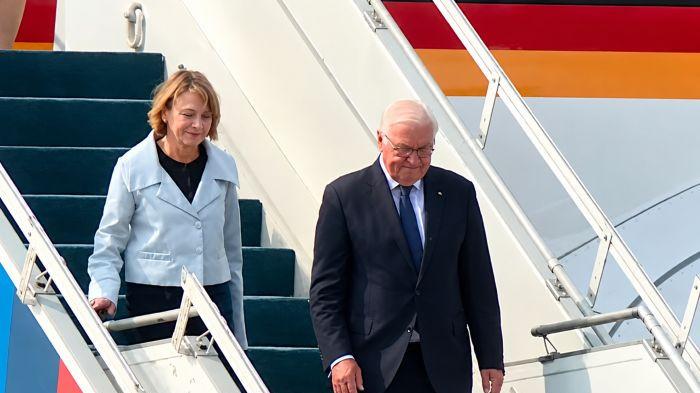 Presiden Jerman Frank-Walter Steinmeier akan bertemu Presiden Prabowo Subianto di Istana Merdeka, Jakarta, pada Senin, (15/6/2026).  Presiden Steinmeier tiba di Indonesia sekitar pukul 09.30 WIB.