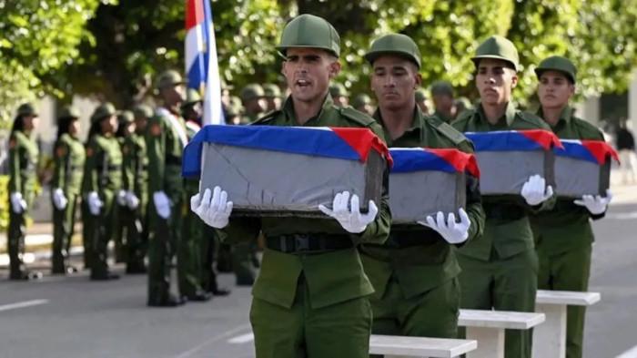 Prosesi pemakaman militer Kuba Nicolas Maduro