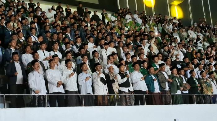 HARLAH NU - Puncak Harlah ke-100 Nahdlatul Ulama (NU), di Istora Gelora Bung Karno, Senayan, Jakarta, pada Sabtu (31/1/2026). (Fahdi Fahlevi)